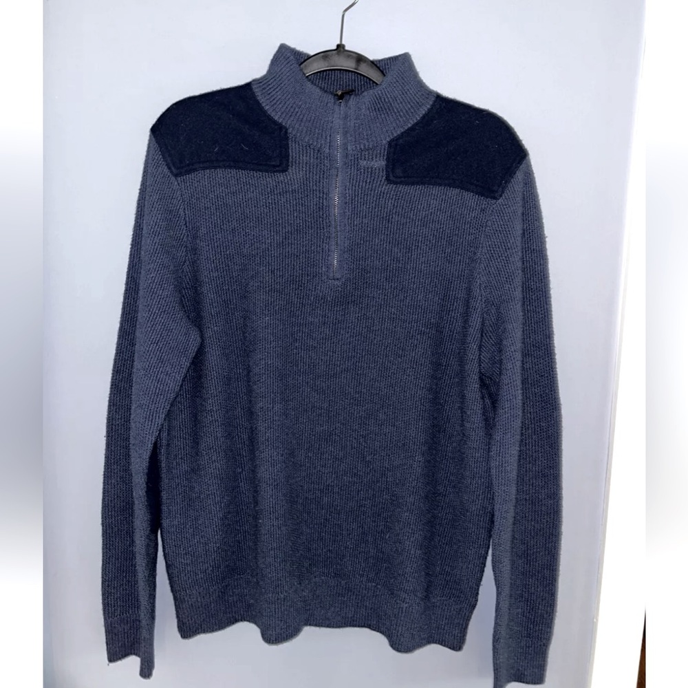 Vineyard Vines Merino 1/4 Zip Sweater Mens XL Navy